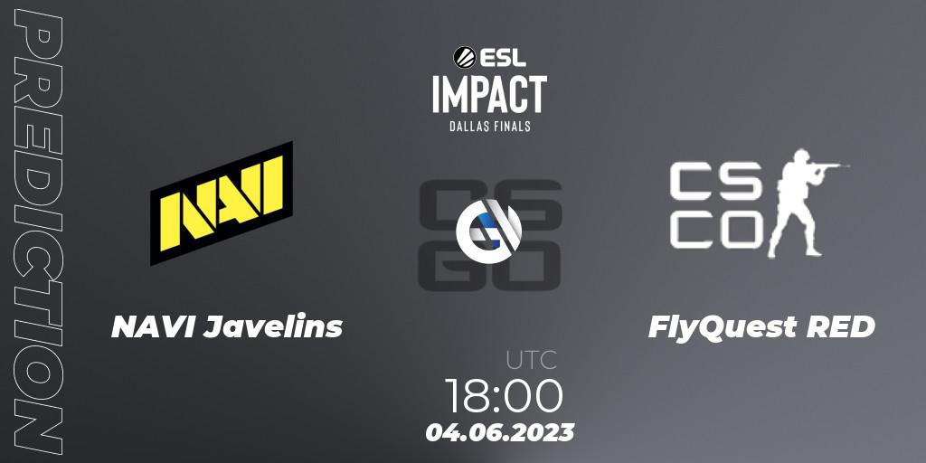 Pronóstico NAVI Javelins - FlyQuest RED. 04.06.2023 at 17:20, Counter-Strike (CS2), ESL Impact League Season 3