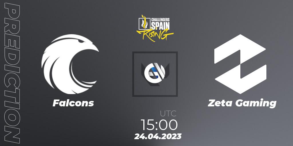 Pronóstico Falcons - Zeta Gaming. 24.04.2023 at 15:00, VALORANT, VALORANT Challengers 2023 Spain: Rising Split 2