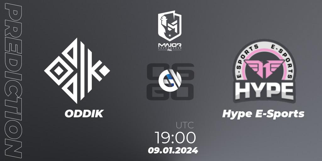 Pronóstico ODDIK - Hype E-Sports. 09.01.2024 at 19:00, Counter-Strike (CS2), PGL CS2 Major Copenhagen 2024 South America RMR Open Qualifier 1