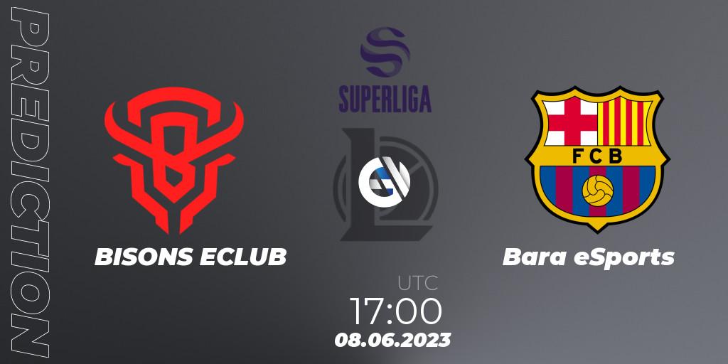 Pronóstico BISONS ECLUB - Barça eSports. 08.06.23, LoL, Superliga Summer 2023 - Group Stage