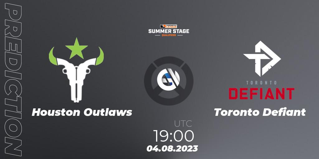 Pronóstico Houston Outlaws - Toronto Defiant. 04.08.23, Overwatch, Overwatch League 2023 - Summer Stage Qualifiers