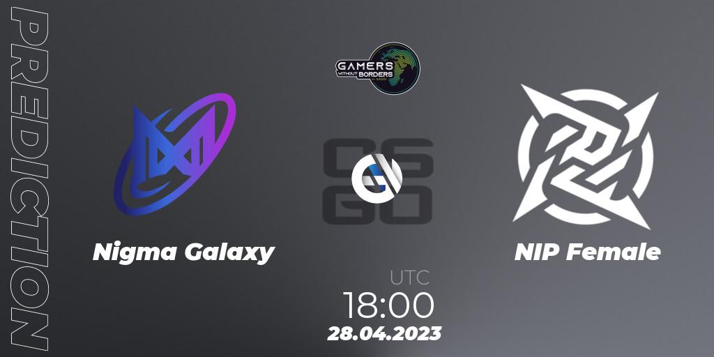 Pronóstico Nigma Galaxy - NIP Female. 28.04.2023 at 18:00, Counter-Strike (CS2), Gamers Without Borders Women Charity Cup 2023