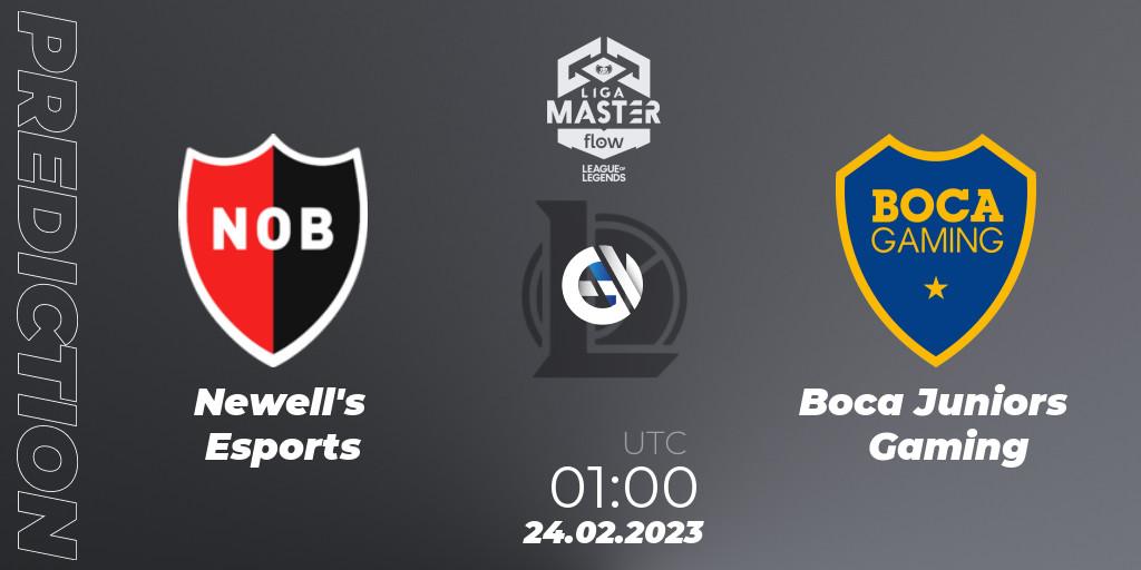 Pronóstico Newell's Esports - Boca Juniors Gaming. 24.02.2023 at 01:00, LoL, Liga Master Opening 2023 - Group Stage