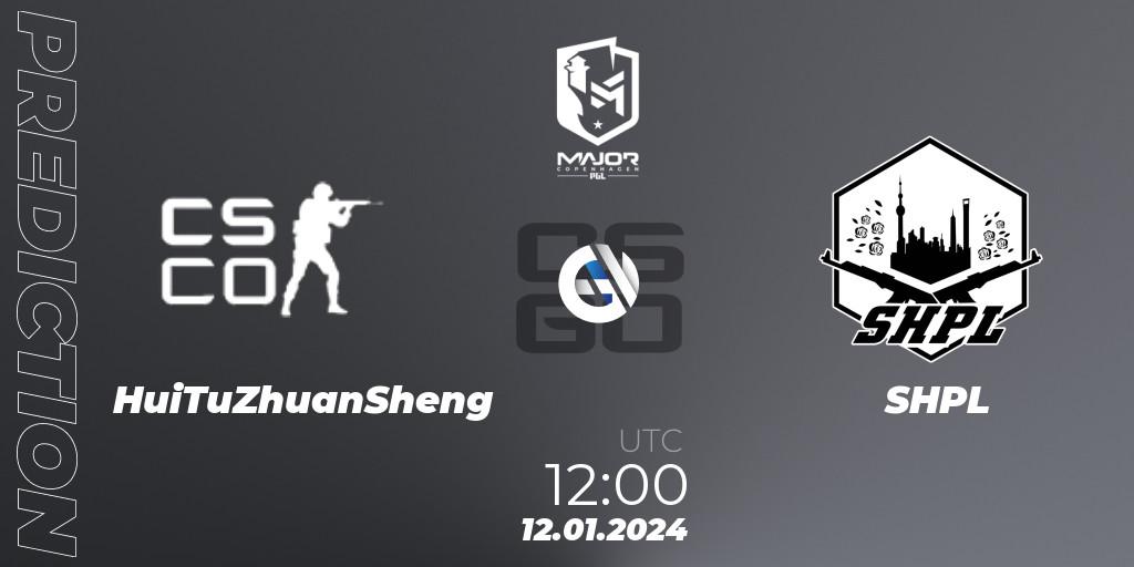Pronóstico HuiTuZhuanSheng - SHPL. 12.01.2024 at 12:00, Counter-Strike (CS2), PGL CS2 Major Copenhagen 2024 China RMR Open Qualifier