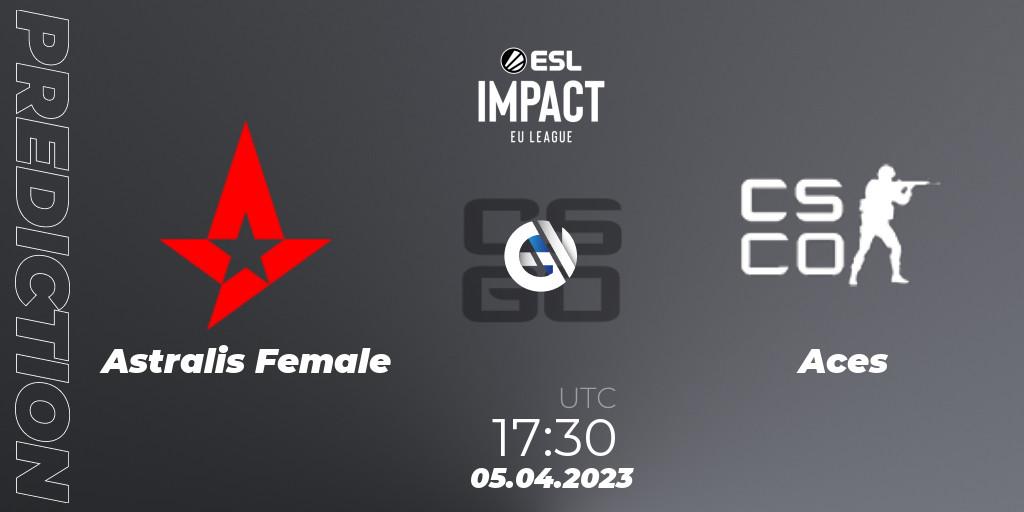 Pronóstico Astralis Female - Aces. 05.04.23, CS2 (CS:GO), ESL Impact League Season 3: European Division