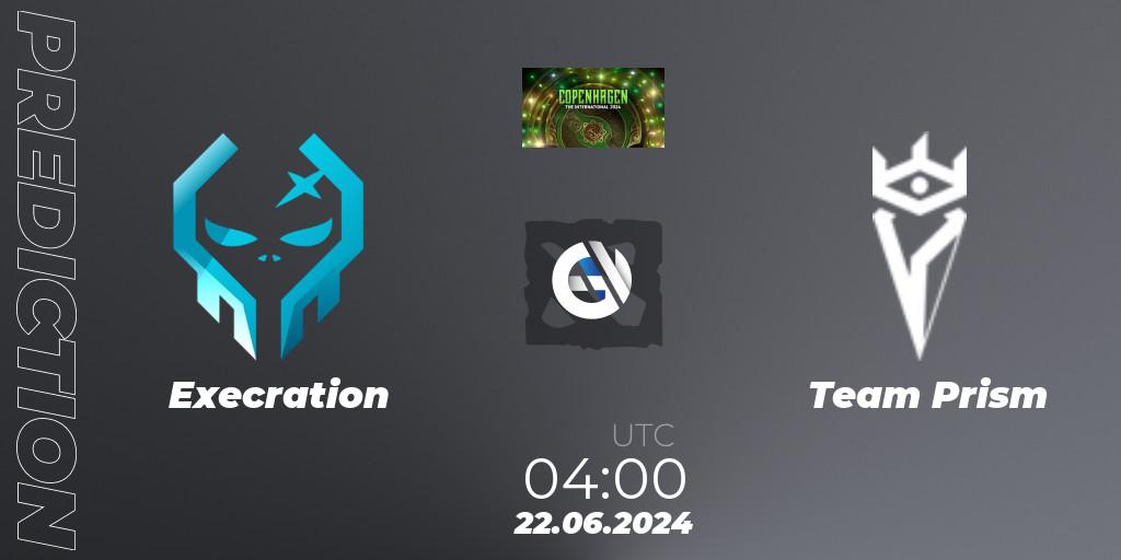 Pronóstico Execration - Team Prism. 22.06.2024 at 04:00, Dota 2, The International 2024: Southeast Asia Closed Qualifier