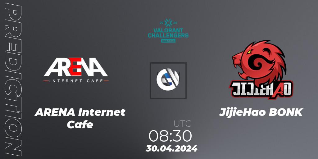 Pronóstico ARENA Internet Cafe - JijieHao BONK. 30.04.2024 at 08:30, VALORANT, VALORANT Challengers 2024 Oceania: Split 1