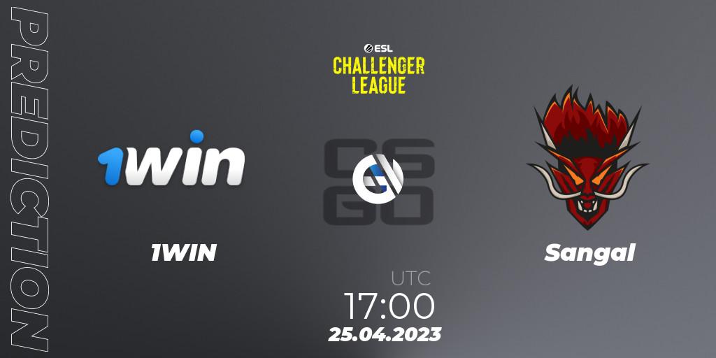 Pronóstico 1WIN - Sangal. 25.04.2023 at 17:00, Counter-Strike (CS2), ESL Challenger League Season 45: Europe