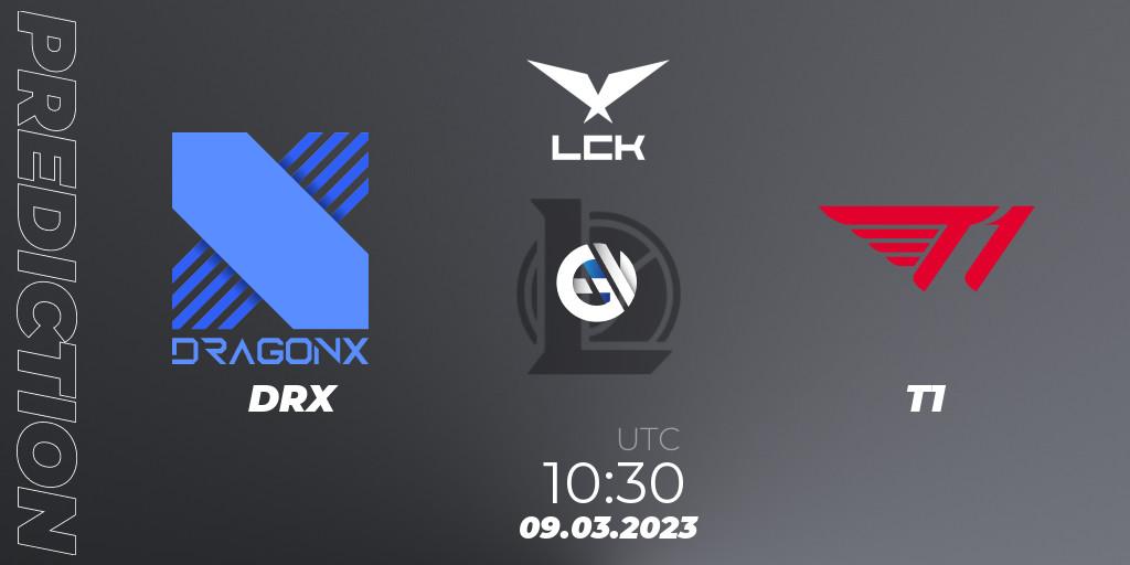 Pronóstico DRX - T1. 09.03.2023 at 10:30, LoL, LCK Spring 2023 - Group Stage