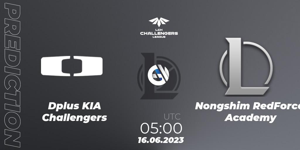 Pronóstico Dplus KIA Challengers - Nongshim RedForce Academy. 16.06.23, LoL, LCK Challengers League 2023 Summer - Group Stage