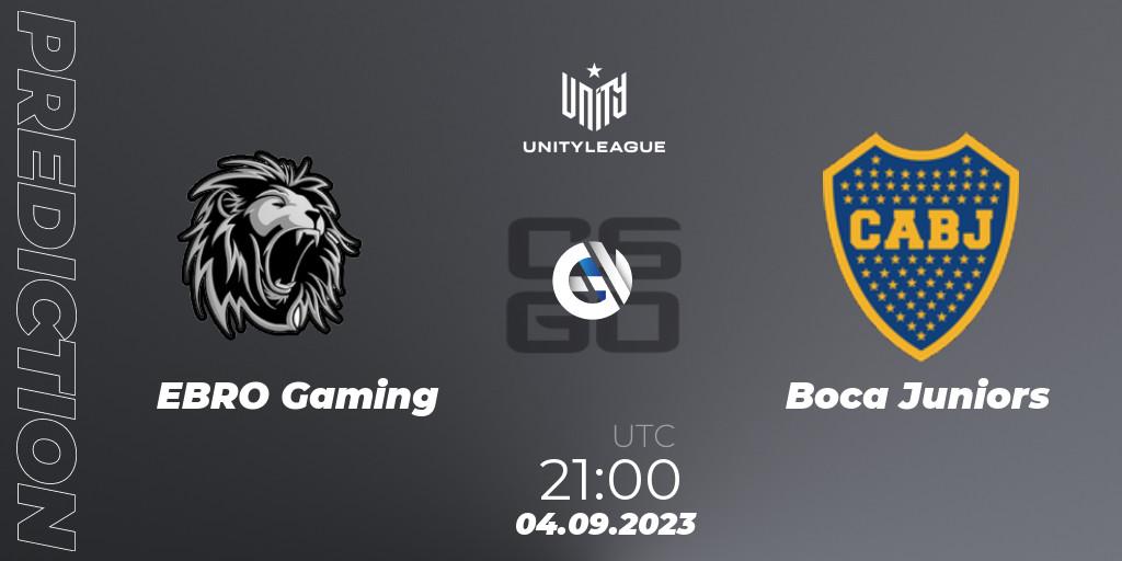 Pronóstico EBRO Gaming - Boca Juniors. 04.09.2023 at 21:00, Counter-Strike (CS2), LVP Unity League Argentina 2023