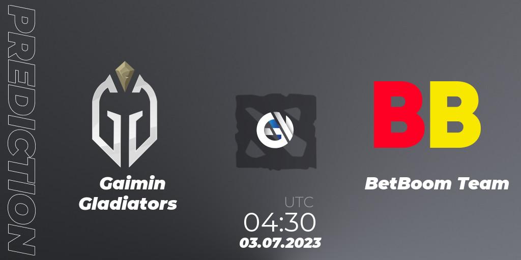 Pronóstico Gaimin Gladiators - BetBoom Team. 03.07.2023 at 04:49, Dota 2, Bali Major 2023 - Group Stage