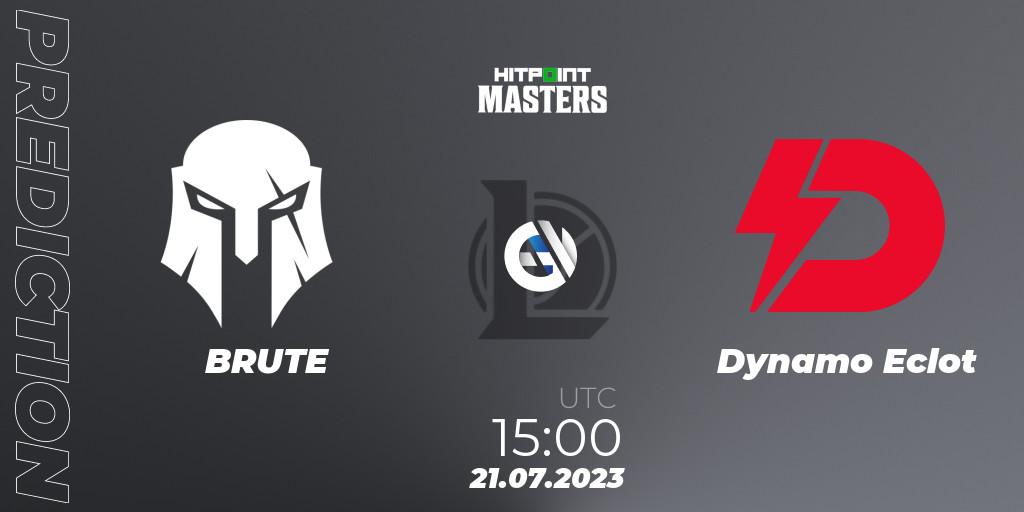Pronóstico BRUTE - Dynamo Eclot. 27.06.2023 at 15:00, LoL, Hitpoint Masters Summer 2023 - Group Stage