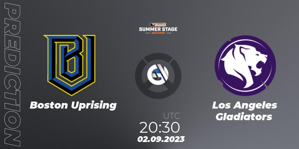 Pronóstico Boston Uprising - Los Angeles Gladiators. 02.09.23, Overwatch, Overwatch League 2023 - Summer Stage Qualifiers