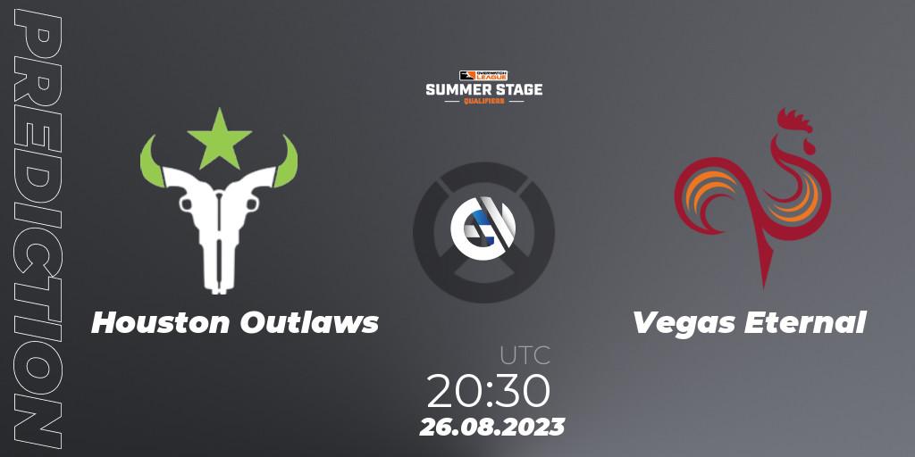 Pronóstico Houston Outlaws - Vegas Eternal. 26.08.23, Overwatch, Overwatch League 2023 - Summer Stage Qualifiers