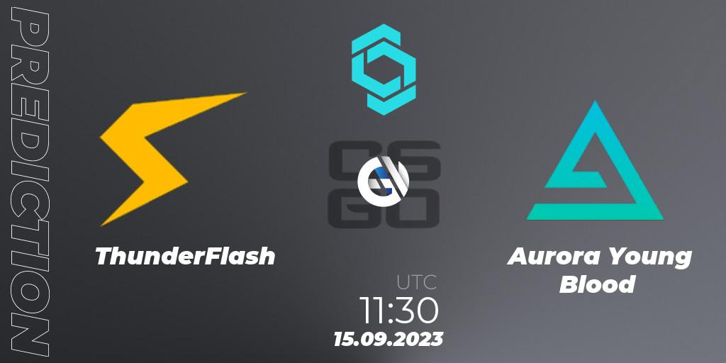 Pronóstico ThunderFlash - Aurora Young Blood. 15.09.2023 at 14:30, Counter-Strike (CS2), CCT North Europe Series #8: Closed Qualifier
