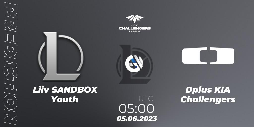 Pronóstico Liiv SANDBOX Youth - Dplus KIA Challengers. 05.06.23, LoL, LCK Challengers League 2023 Summer - Group Stage