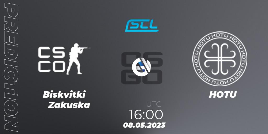 Pronóstico Biskvitki Zakuska - HOTU. 08.05.2023 at 16:00, Counter-Strike (CS2), SCL Season 9