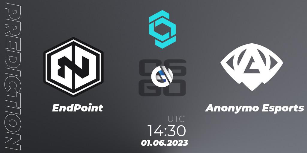 Pronóstico EndPoint - Anonymo Esports. 01.06.23, CS2 (CS:GO), CCT North Europe Series 5