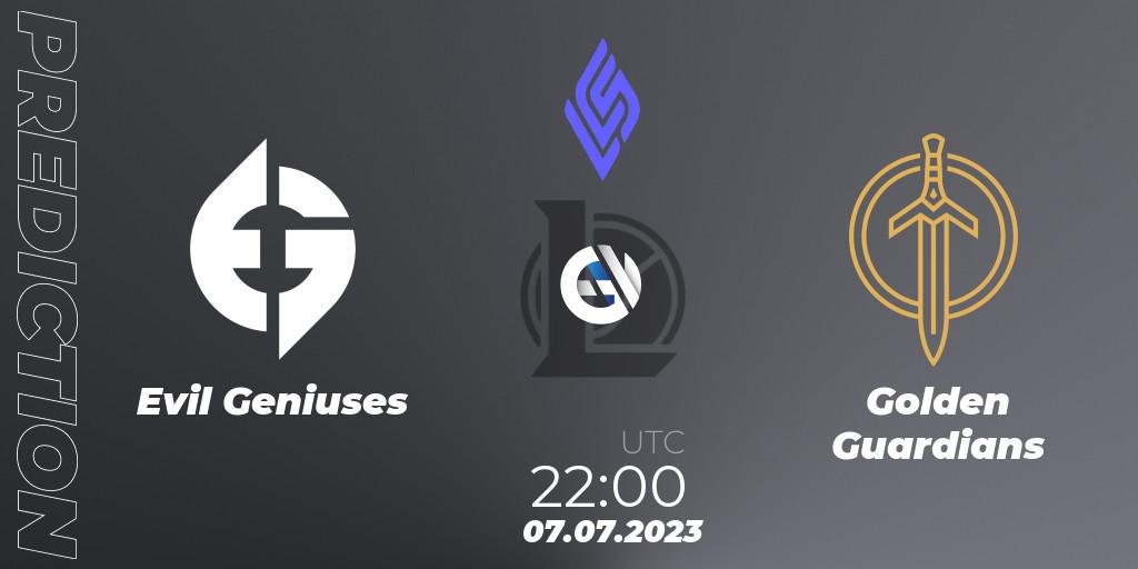 Pronóstico Evil Geniuses - NRG Esports. 07.07.23, LoL, LCS Summer 2023 - Group Stage