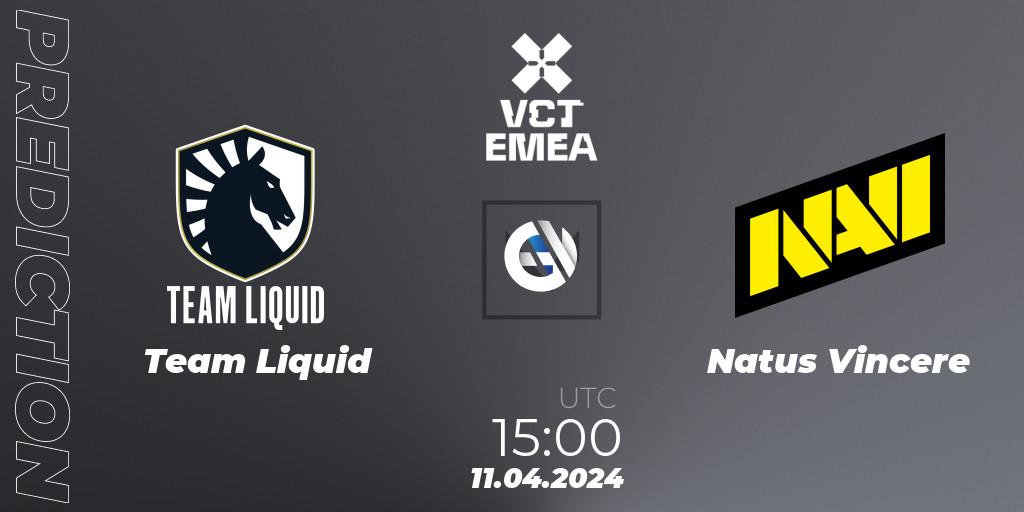 Pronóstico Team Liquid - Natus Vincere. 11.04.24, VALORANT, VALORANT Champions Tour 2024: EMEA League - Stage 1 - Group Stage
