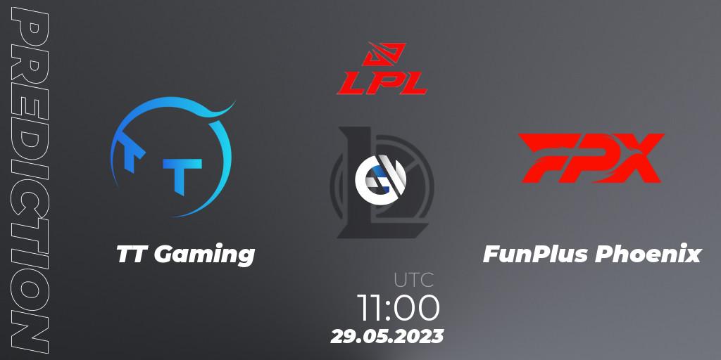 Pronóstico TT Gaming - FunPlus Phoenix. 29.05.2023 at 12:05, LoL, LPL Summer 2023 Regular Season