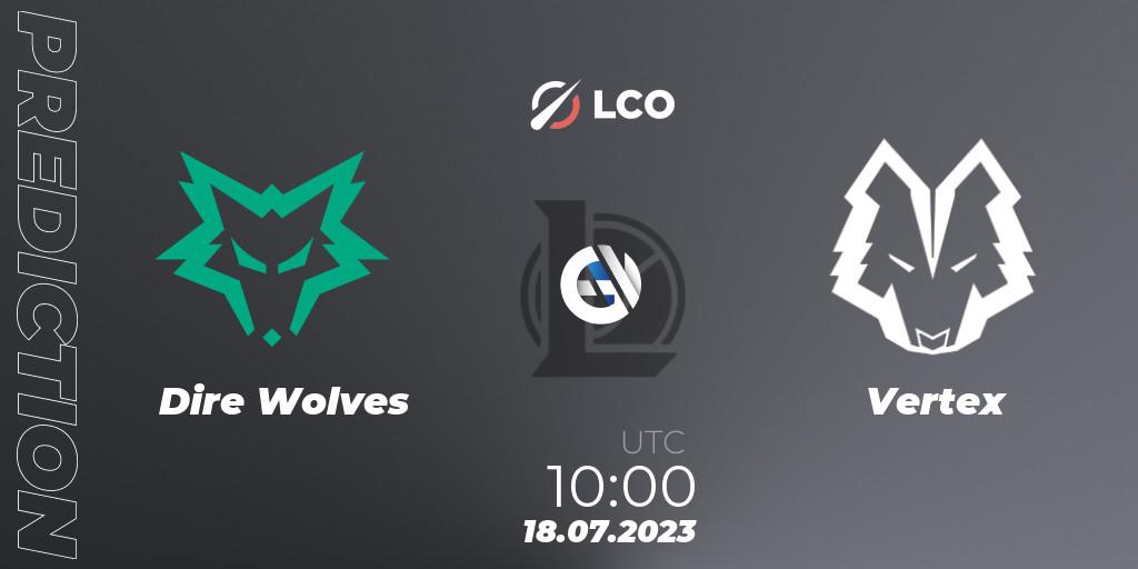 Pronóstico Dire Wolves - Vertex. 18.07.23, LoL, LCO Split 2 2023 - Playoffs