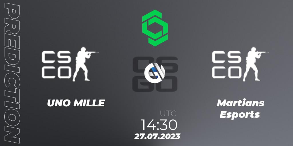Pronóstico UNO MILLE - Martians Esports. 27.07.2023 at 14:30, Counter-Strike (CS2), CCT South America Series #9: Closed Qualifier
