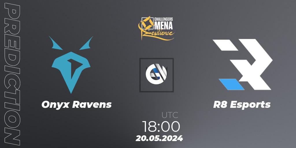 Pronóstico Onyx Ravens - R8 Esports. 20.05.2024 at 18:00, VALORANT, VALORANT Challengers 2024 MENA: Resilience Split 2 - Levant and North Africa
