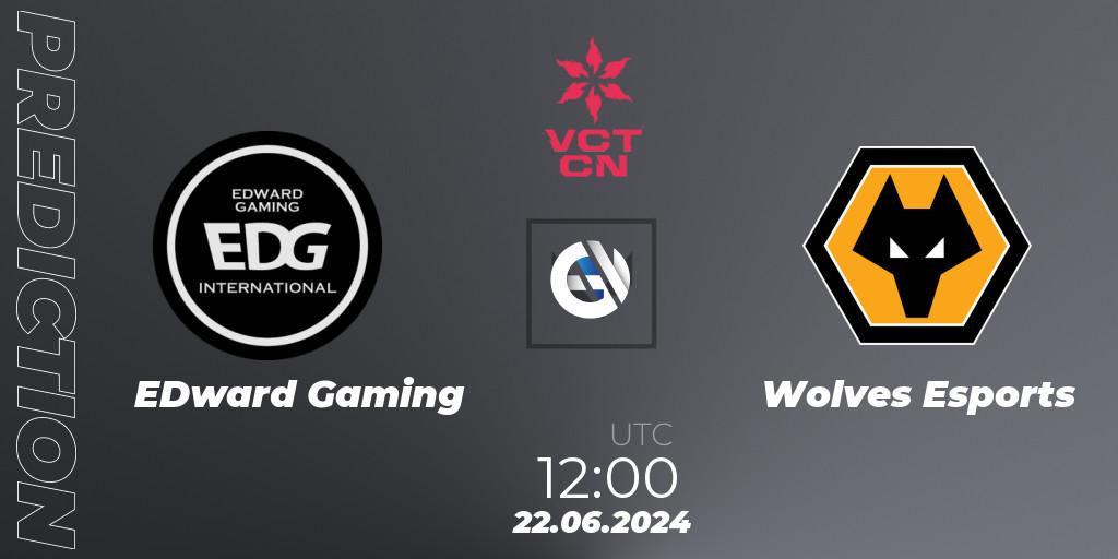 Pronóstico EDward Gaming - Wolves Esports. 22.06.2024 at 11:30, VALORANT, VALORANT Champions Tour China 2024: Stage 2 - Group Stage