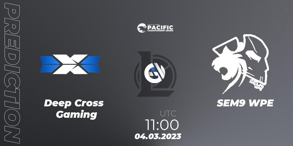 Pronóstico Deep Cross Gaming - SEM9 WPE. 04.03.2023 at 11:00, LoL, PCS Spring 2023 - Group Stage