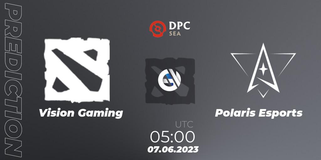 Pronóstico Vision Gaming - Polaris Esports. 07.06.23, Dota 2, DPC 2023 Tour 3: SEA Division II (Lower)
