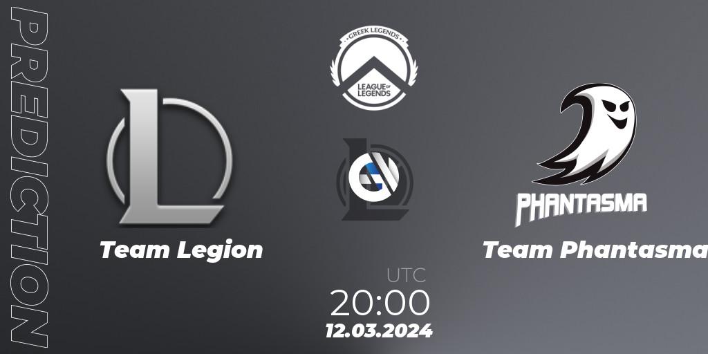 Pronóstico Team Legion - Team Phantasma. 12.03.2024 at 20:00, LoL, GLL Spring 2024