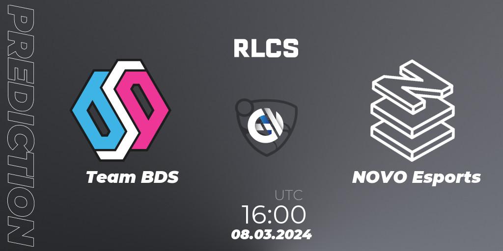 Pronóstico Team BDS - NOVO Esports. 08.03.24, Rocket League, RLCS 2024 - Major 1: Europe Open Qualifier 3