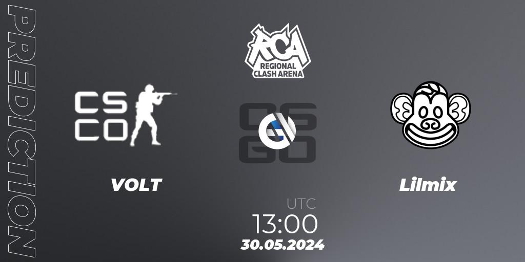 Pronóstico VOLT - Lilmix. 30.05.2024 at 13:00, Counter-Strike (CS2), Regional Clash Arena Europe: Closed Qualifier