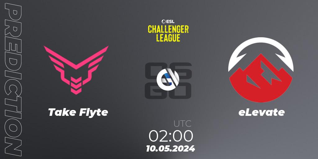 Pronóstico Take Flyte - eLevate. 15.05.2024 at 00:00, Counter-Strike (CS2), ESL Challenger League Season 47: North America