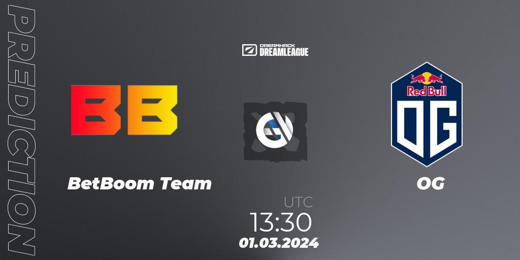 Pronóstico BetBoom Team - OG. 01.03.24, Dota 2, DreamLeague Season 22