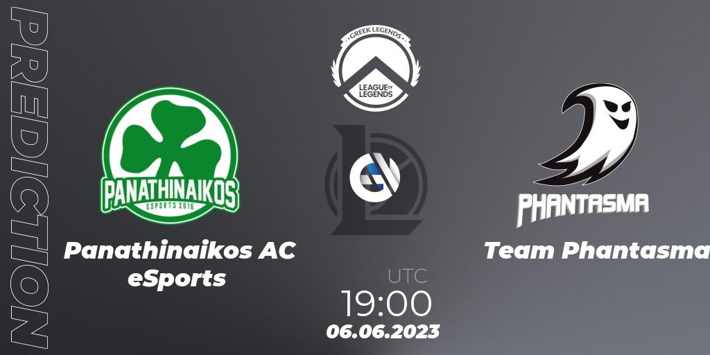 Pronóstico Panathinaikos AC eSports - Team Phantasma. 06.06.23, LoL, Greek Legends League Summer 2023