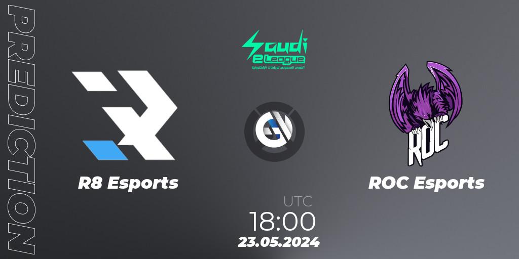 Pronóstico R8 Esports - ROC Esports. 23.05.2024 at 18:00, Overwatch, Saudi eLeague 2024 - Major 2 Phase 2