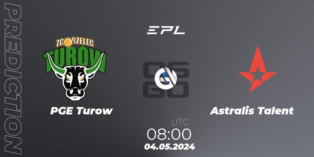 Pronóstico PGE Turow - Astralis Talent. 04.05.2024 at 08:00, Counter-Strike (CS2), European Pro League Season 17: Division 2