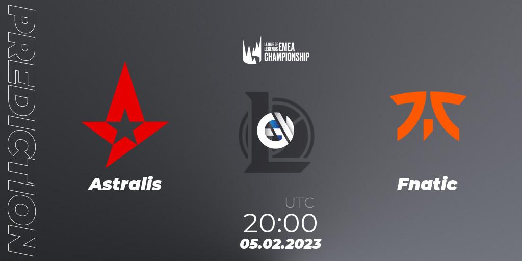 Pronóstico Astralis - Fnatic. 05.02.2023 at 20:15, LoL, LEC Winter 2023 - Stage 1