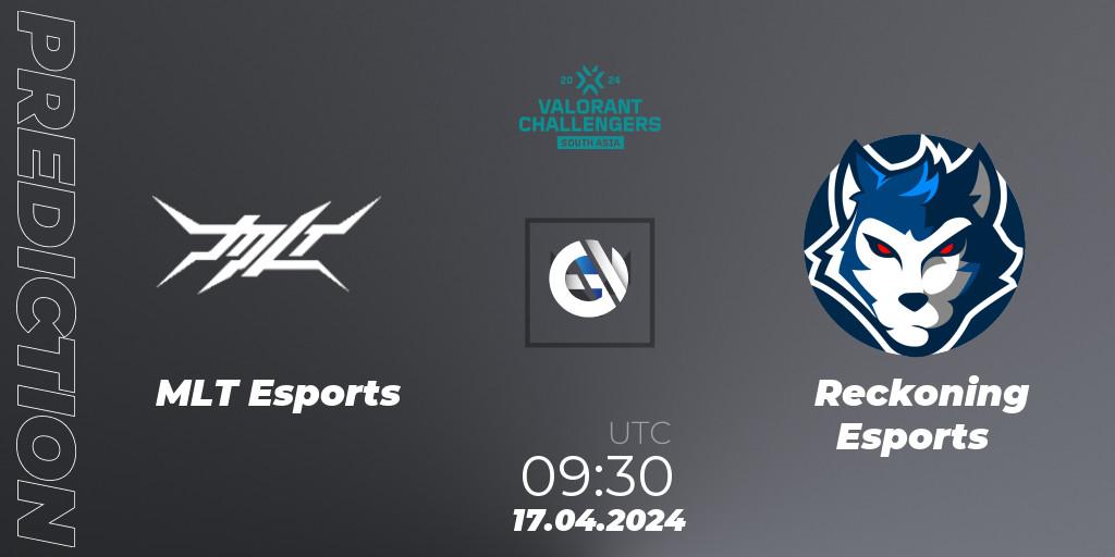 Pronóstico MLT Esports - Reckoning Esports. 30.04.2024 at 09:30, VALORANT, VALORANT Challengers 2024 South Asia: Split 1 - Cup 2