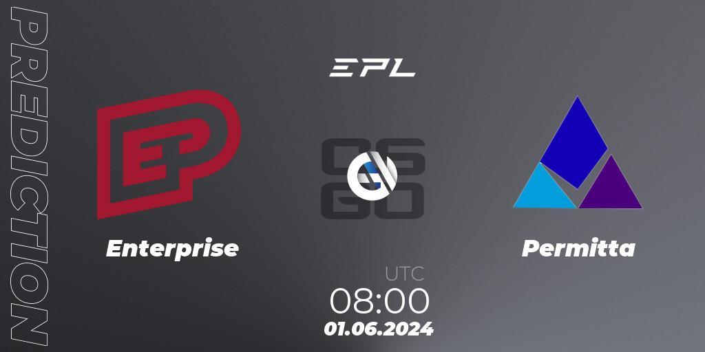 Pronóstico Enterprise - Permitta. 01.06.2024 at 08:00, Counter-Strike (CS2), European Pro League Season 16