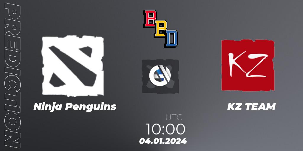 Pronóstico Ninja Penguins - KZ TEAM. 04.01.2024 at 10:00, Dota 2, BetBoom Dacha Dubai 2024: WEU Open Qualifier #1