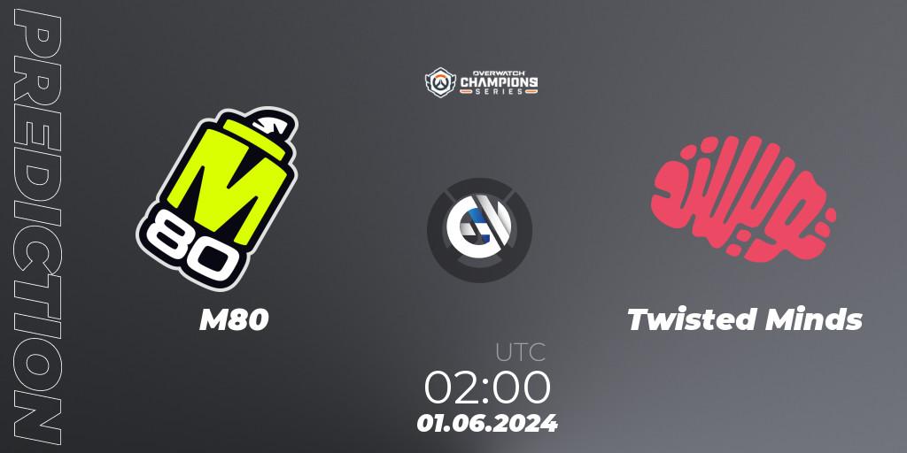 Pronóstico M80 - Twisted Minds. 01.06.2024 at 03:00, Overwatch, Overwatch Champions Series 2024 Major