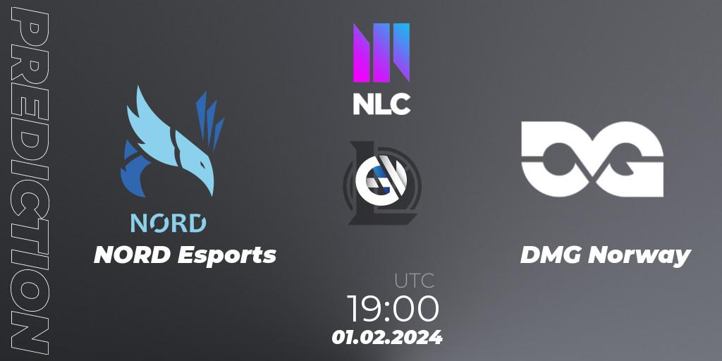 Pronóstico NORD Esports - DMG Norway. 01.02.2024 at 19:00, LoL, NLC 1st Division Spring 2024