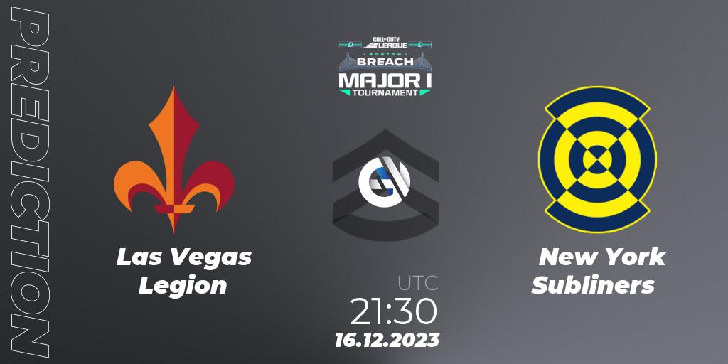 Pronóstico Las Vegas Legion - New York Subliners. 16.12.2023 at 21:30, Call of Duty, Call of Duty League 2024: Stage 1 Major Qualifiers