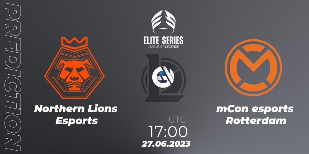 Pronóstico Northern Lions Esports - mCon esports Rotterdam. 27.06.2023 at 17:00, LoL, Elite Series Summer 2023