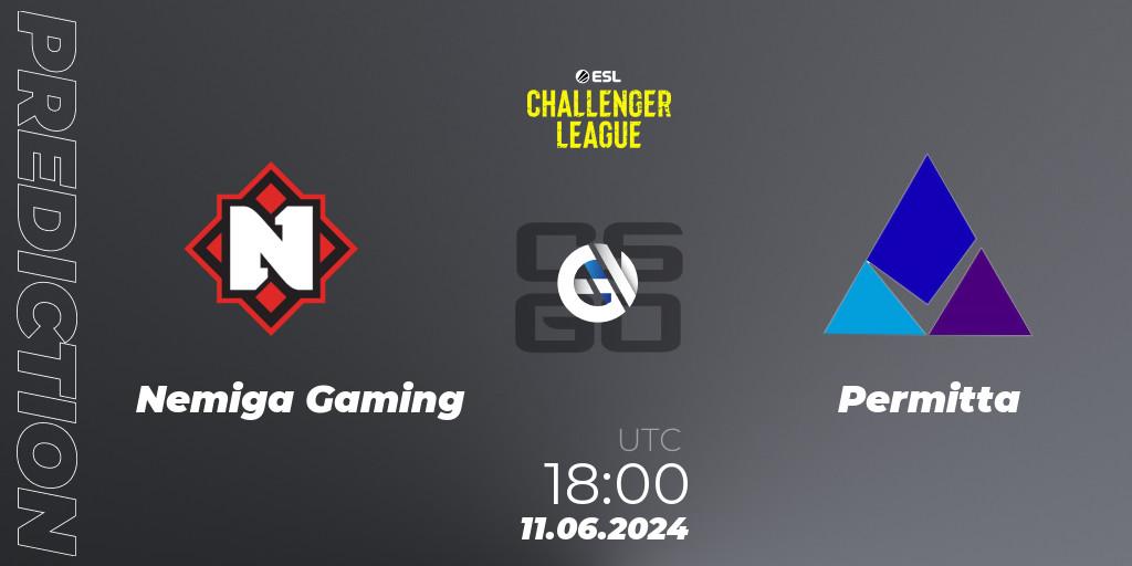 Pronóstico Nemiga Gaming - Permitta. 11.06.2024 at 18:00, Counter-Strike (CS2), ESL Challenger League Season 47 Relegation: Europe