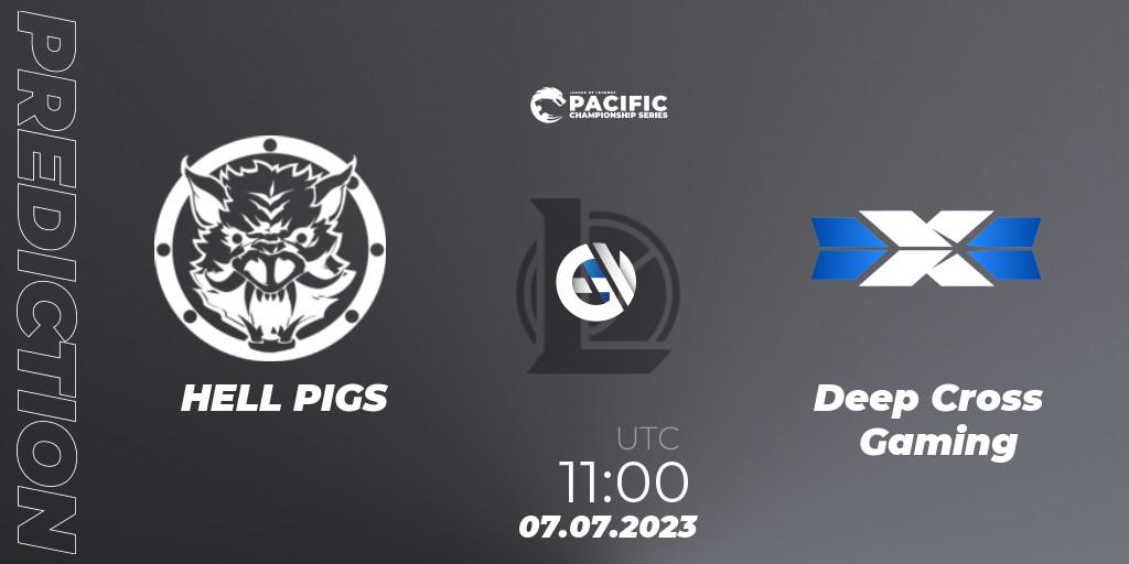 Pronóstico HELL PIGS - Deep Cross Gaming. 07.07.2023 at 11:00, LoL, PACIFIC Championship series Group Stage